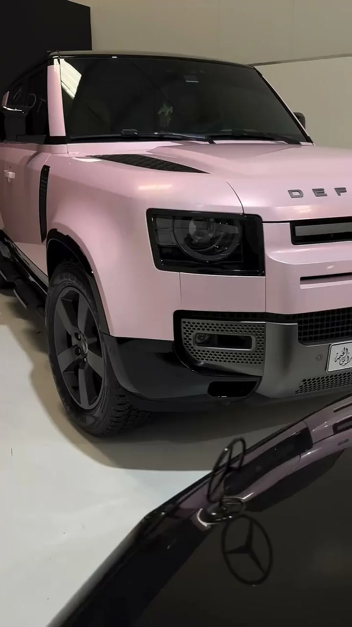 05 Defender Pink Colour Ppf — Color PPF at ASV Phantom Dubai