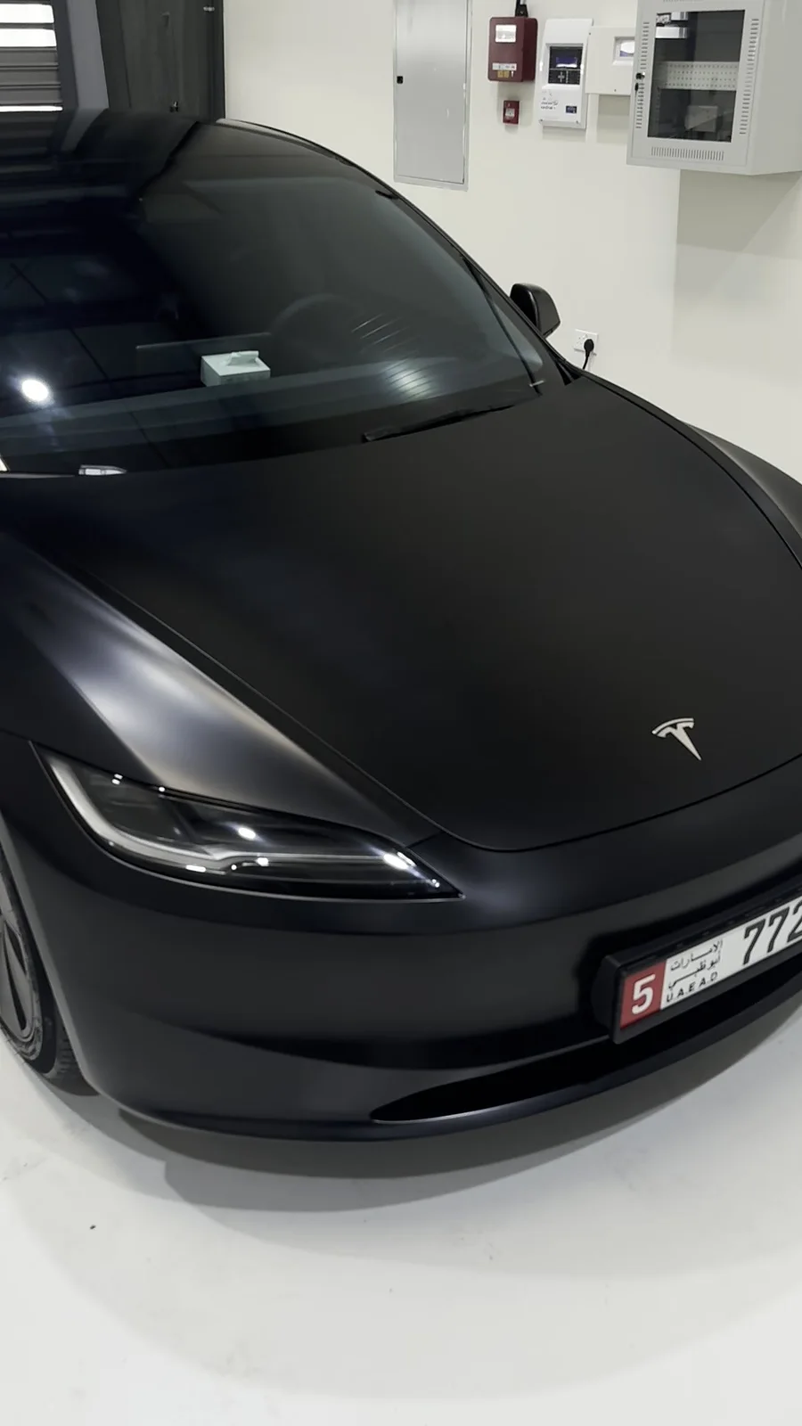 02 Tesla Matte Black Ppf Studio — Matte PPF at ASV Phantom Dubai