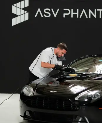 Paint preparation machine polishing at ASV Phantom