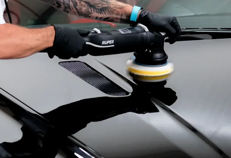 Machine polishing and detailing preparation at ASV Phantom